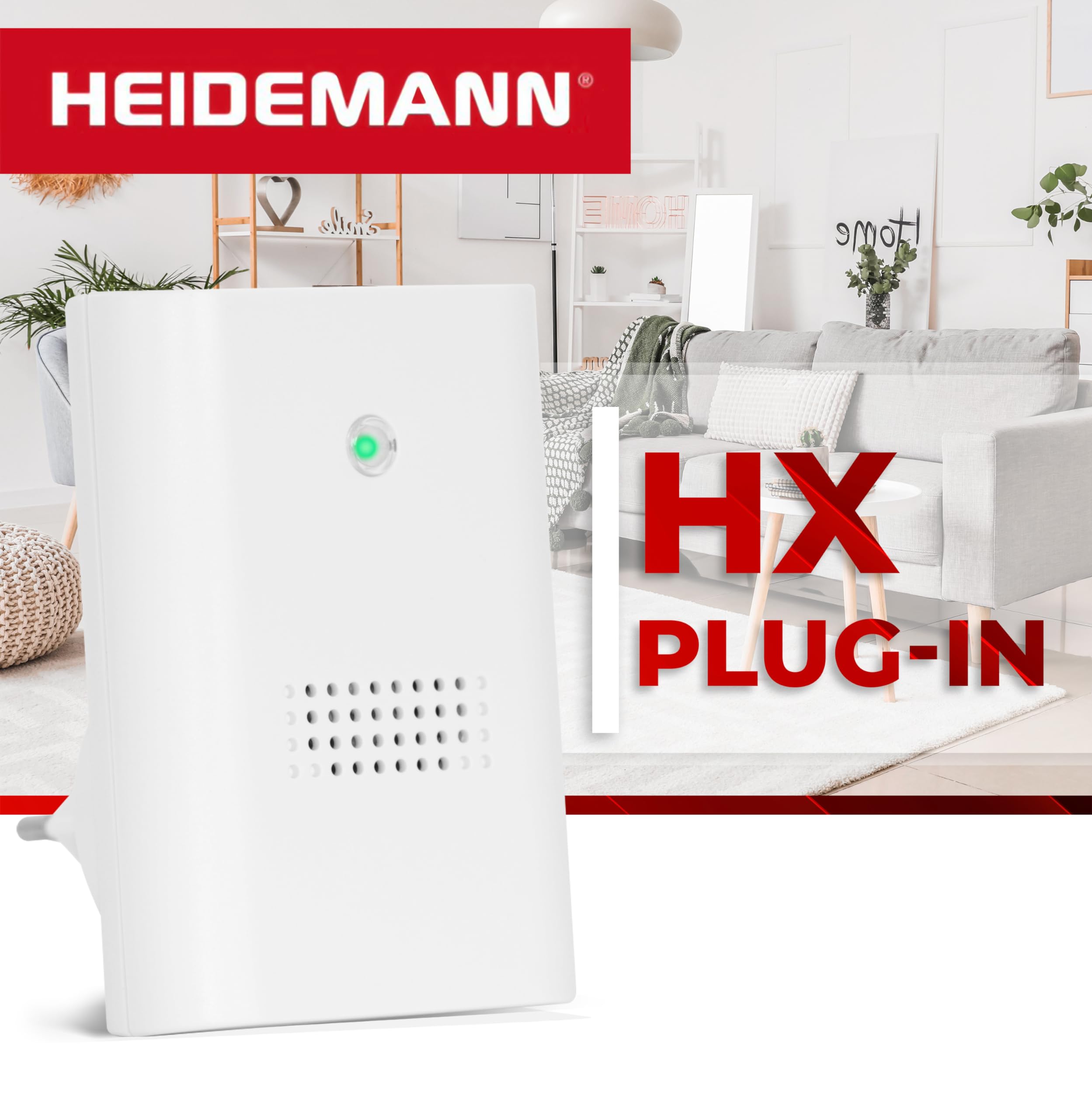 Kit de carillon sans fil HX Twin , système HX, récepteur stationnaire et portable avec clip de ceinture, blanc