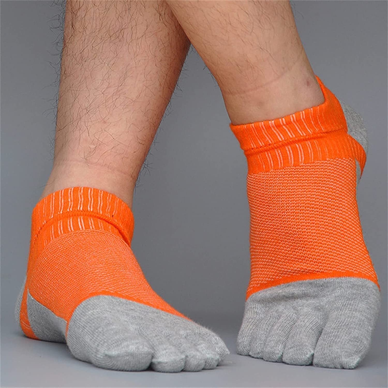Skarpetki Oddychające 6 Par Niewidoczne Skarpetki Do Kostek Patchwork Low Tube Sporty Domowe Skarpety Z Pięcioma Palcami Unisex Antypoślizgowe
