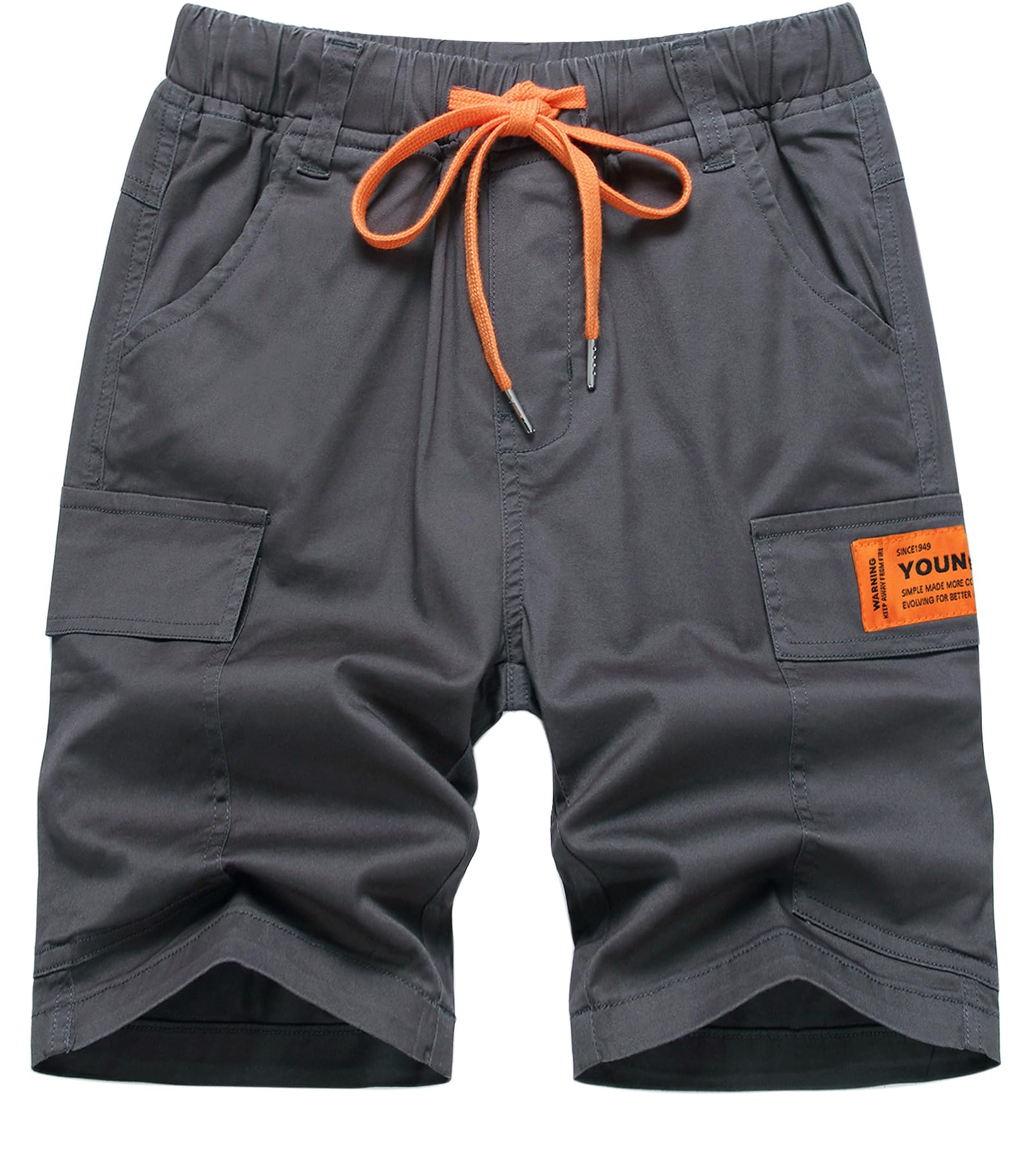 YoungSoul Short Cargo pour Garçon Bermudas Enfants avec Poches Contrastantes
