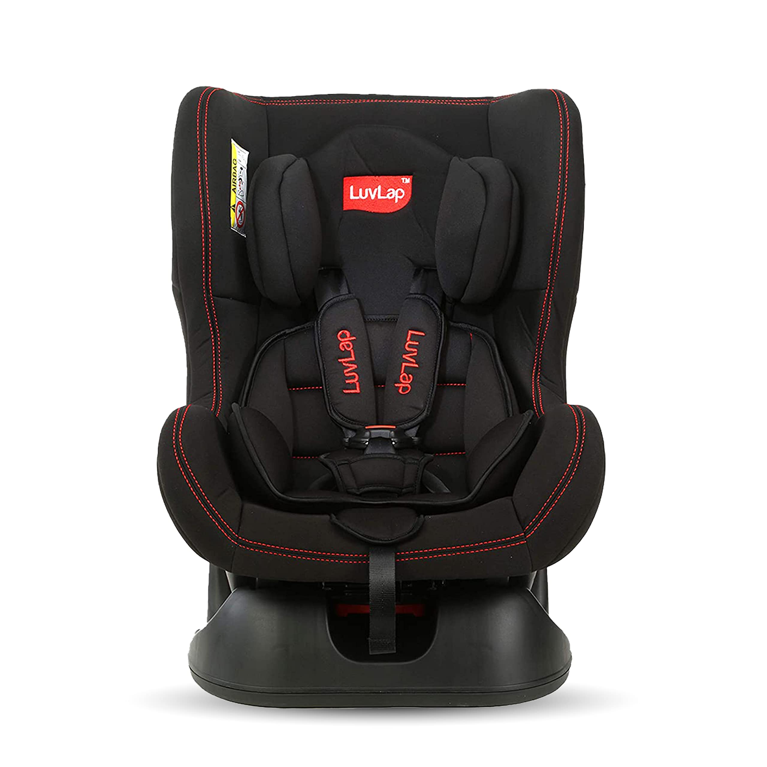 Sports Convertible Car Seat for Baby & Kids, New Born to 4 Years, Forward Facing & Rearward Facing, 3 Adjustable Recline Levels, European Safety Standard Certified, Side Impact Guard-Black
