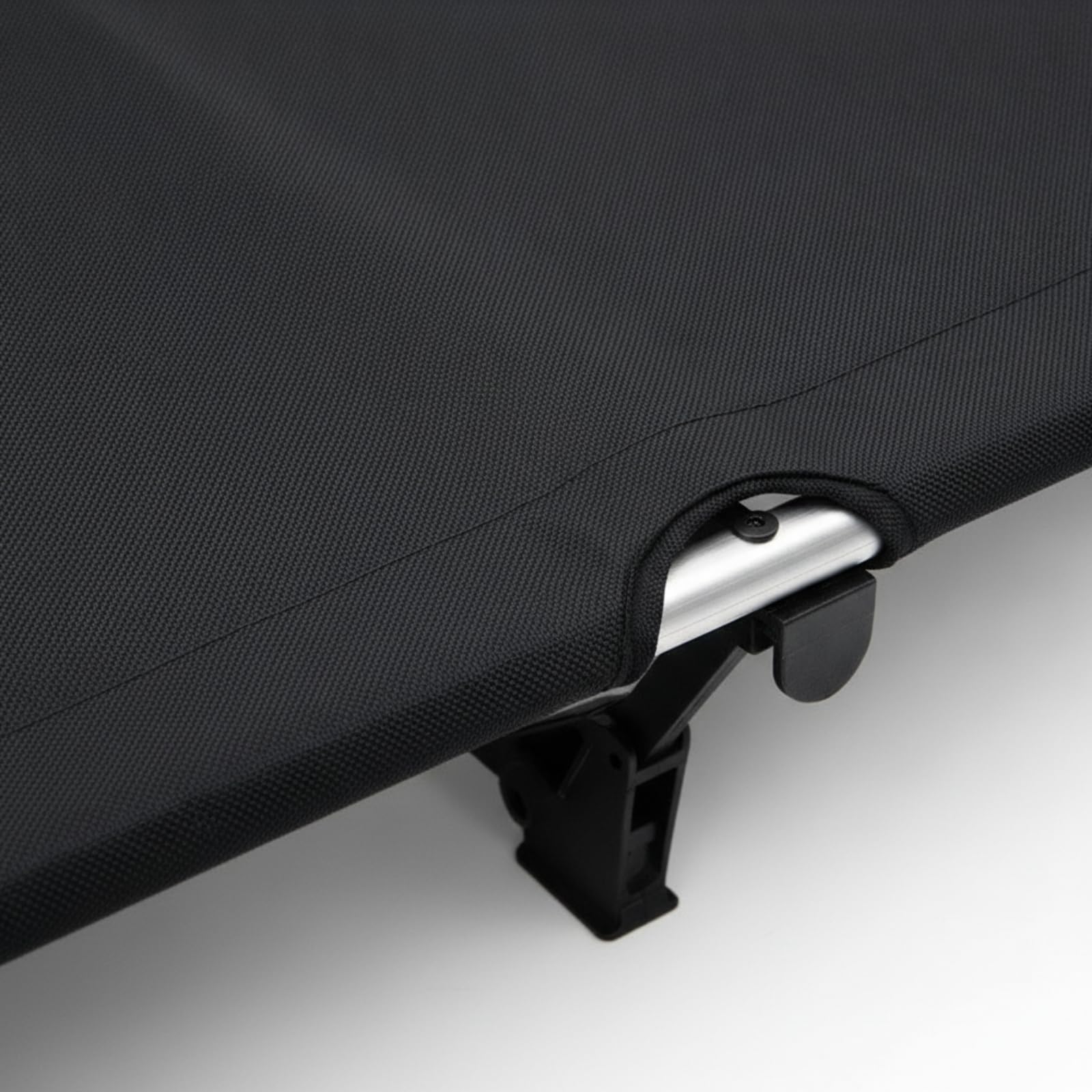 Lit Pliant pour Camping Pliant Robuste Lit pour Camping avec Sac Transport Léger Mobilier Campeurs, Plage, Noir