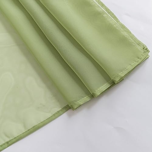 Miniatura 8 de Bufanda para ventana, cortinas de toldo de cama, arco de boda, tela drapeada de 216 pulgadas de largo (18 pies), cenefas de cortina para ventanas,