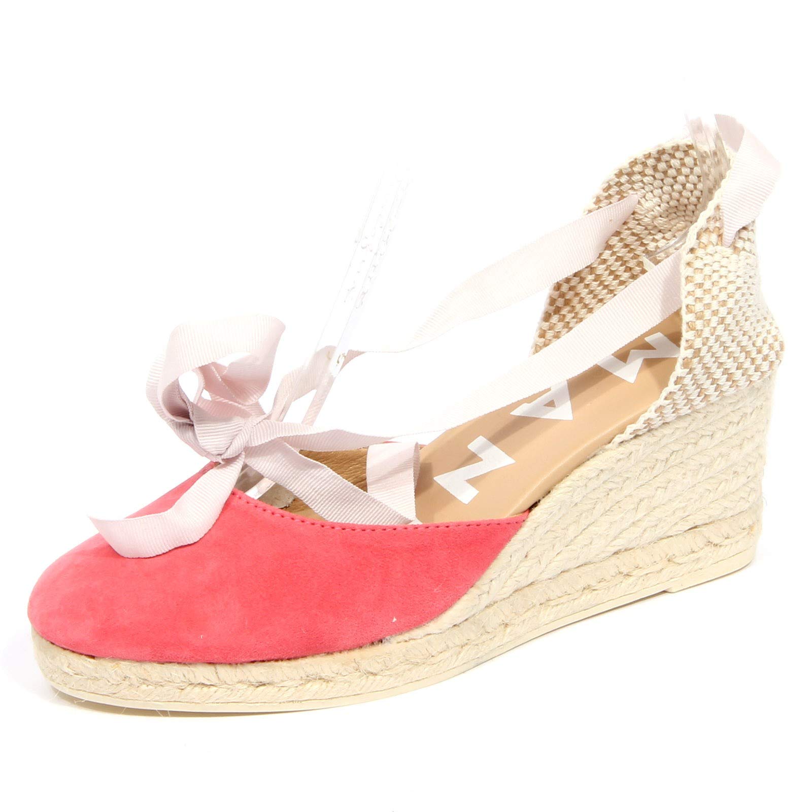 MANEBI G1514 sandalo espadrillas donna suede pink sandal woman
