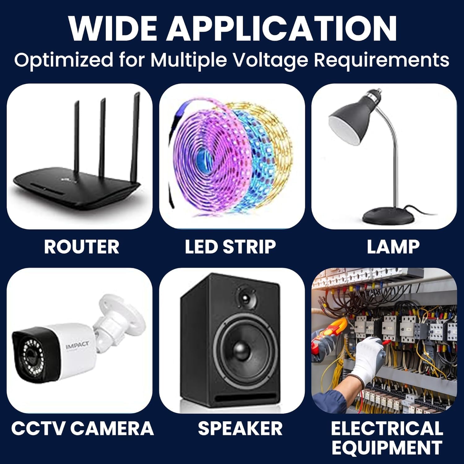 12 VOLT 10 AMPERE 120 Watt SMPS Power Supply Adapter | Ideal for LED Signage, Strip Lights, Decorative Lighting, CCTV Surveillance, Industrial Automation (Pack Of 1 Piece) — Amazon image 4