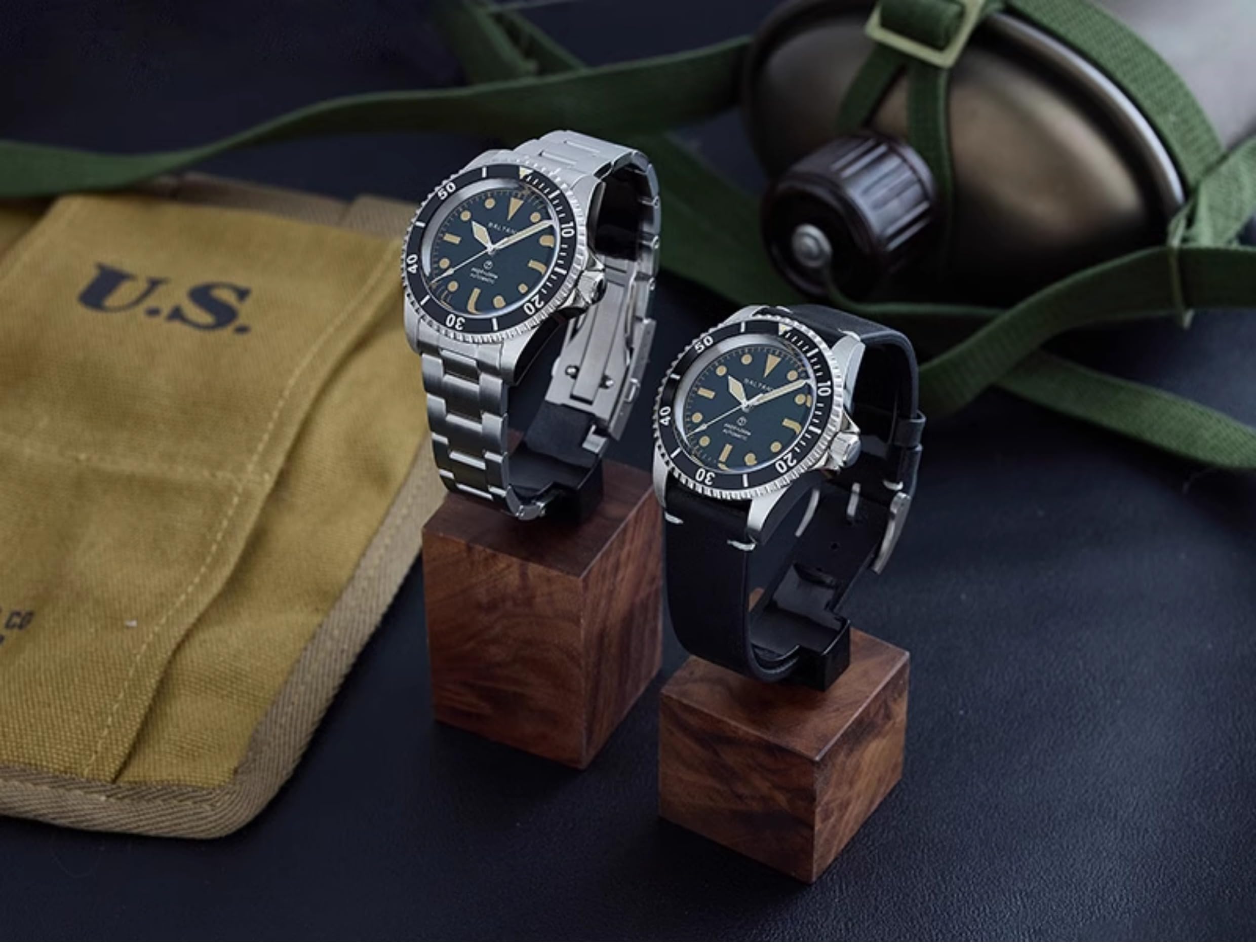 Baltany 39 mm S3075 NH38 automatyczny męski zegarek nurkowy 200 m wodoodporny vintage mechaniczny zegarek sportowy