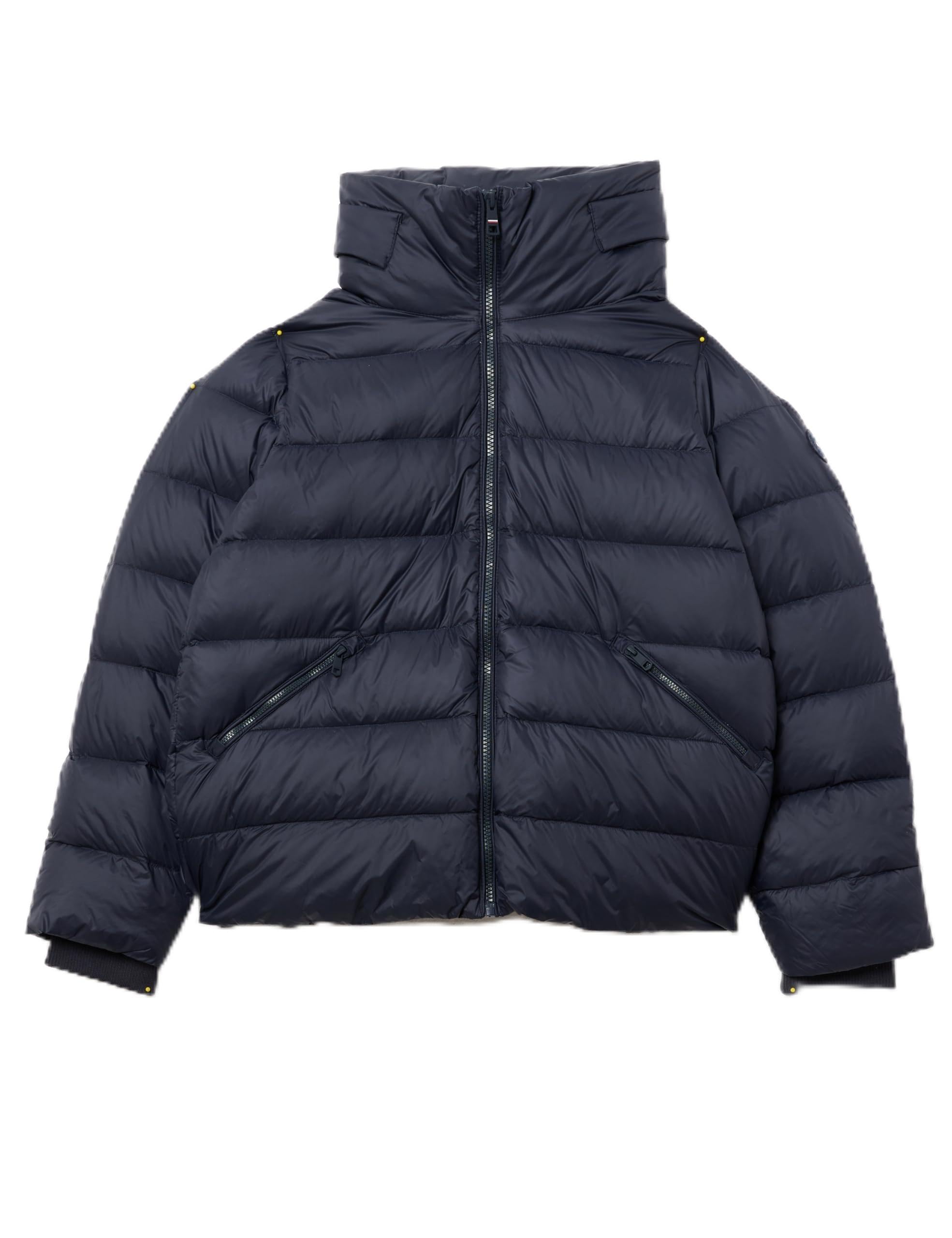 Tommy Hilfiger Women's Short Funnel Neck Down Puffer Jacket, Blue (Desert Sky), XXS