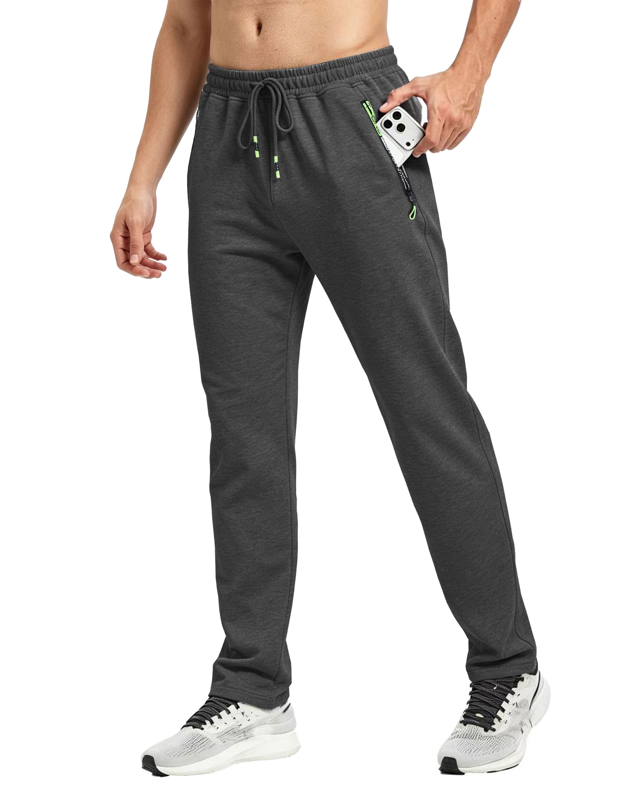 PARTICLE PLANET Jogginghose Herren Baumwolle Trainingshose Sporthose lang | Sporthose Herren Lang , Sweatpants Atmungsaktiv Freizeithose ,Leichte Trainingshose mit Reißverschluss Taschen