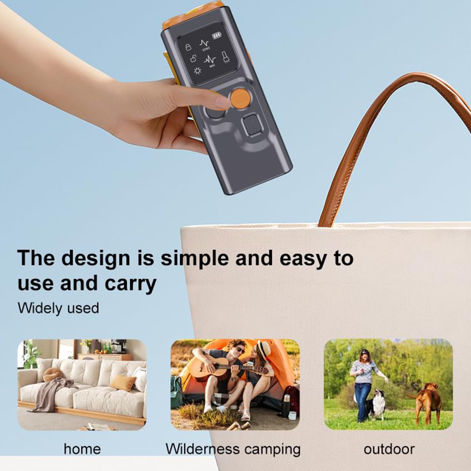 Dispositivo Anti-Abbaio per Cani | Dispositivo di Addestramento Ricaricabile con Display HD e Torcia LED, Ferma i Cattivi Comportamenti senza Urlare o Colpire