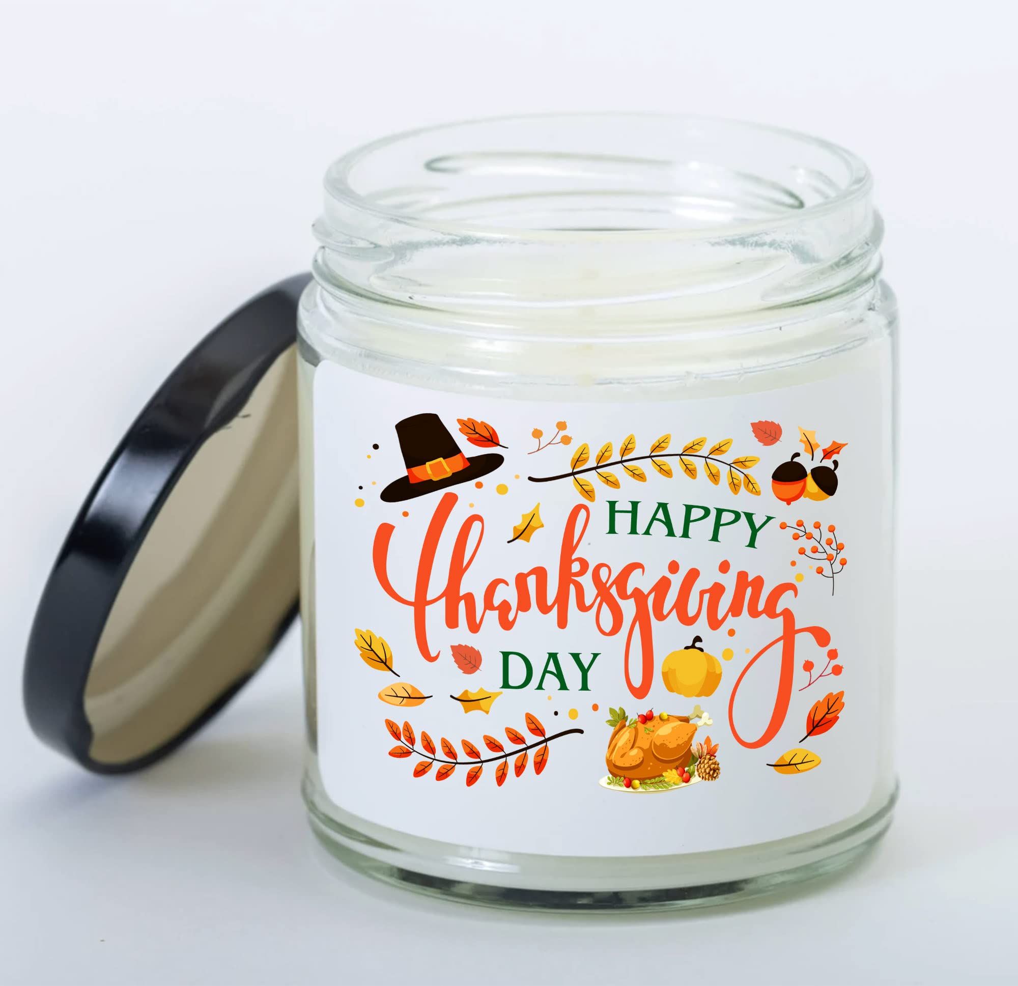 Thanksgiving Candle Happy Thanksgiging Day, House Family Together Dinner Table Decoration, Thanksgiving Dining Decor, Thankful Fall Turkey Party Thanksgiving Gift for Women Men