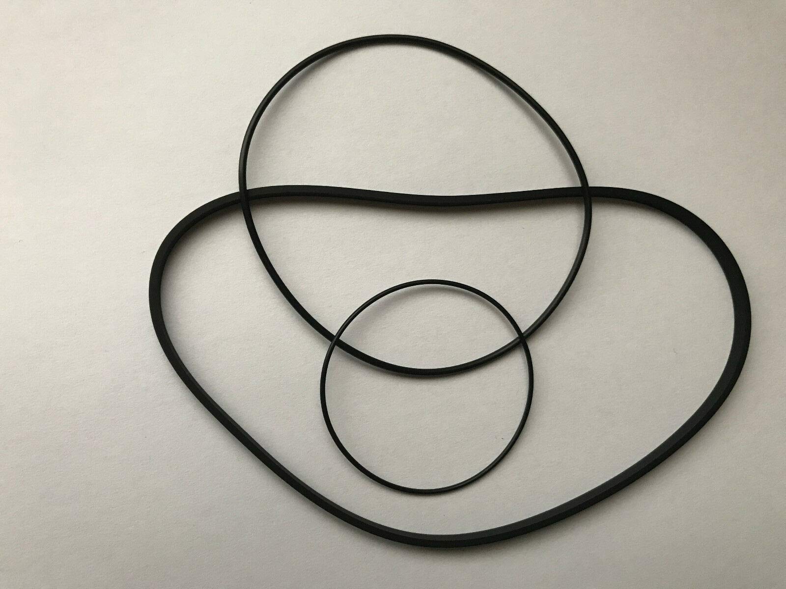 Set of 3 New Belts for use with AKAI Stereo Cassette Player Model CS-M3