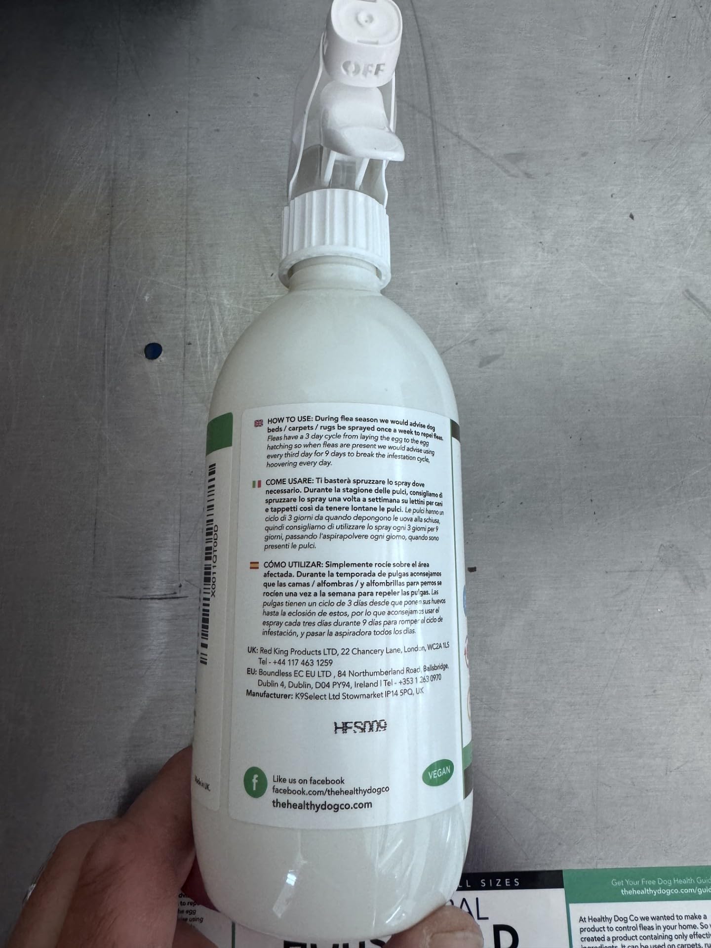 500ml Naturel Spray Anti Puces Chat & Chien | Traitement Anti Puces, Tiques Et Insectes | Spray Anti Puces pour la Maison, Meubles & Textiles | Spray Anti Puce Maison à l'huile de Citronnelle