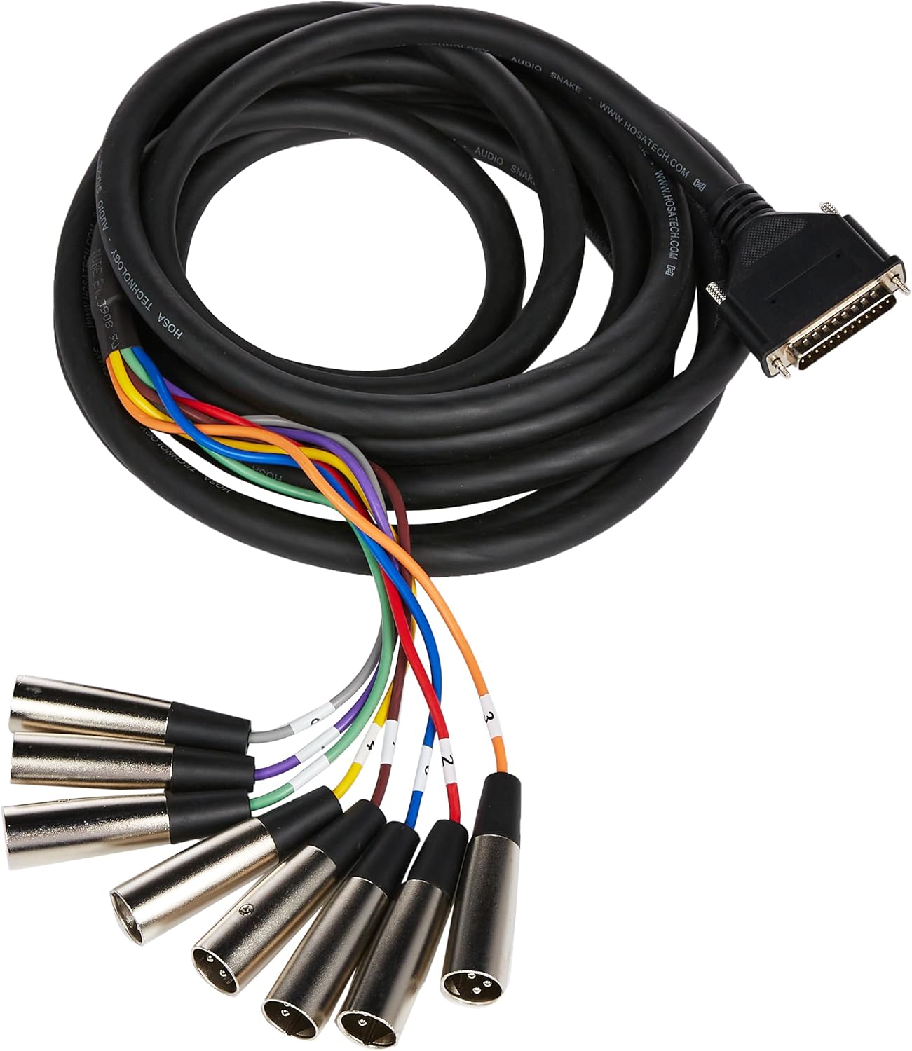HosaTech DTM805 5m DB25 to XLR3M Balanced Snake Cable Amazon.co.uk