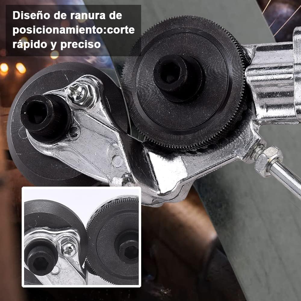 perceuse électrique cisaille tôle Coupe Bricolage métal perceuse Accessoire pour Couper Le Fer étain Plaque Acier cuivre Aluminium