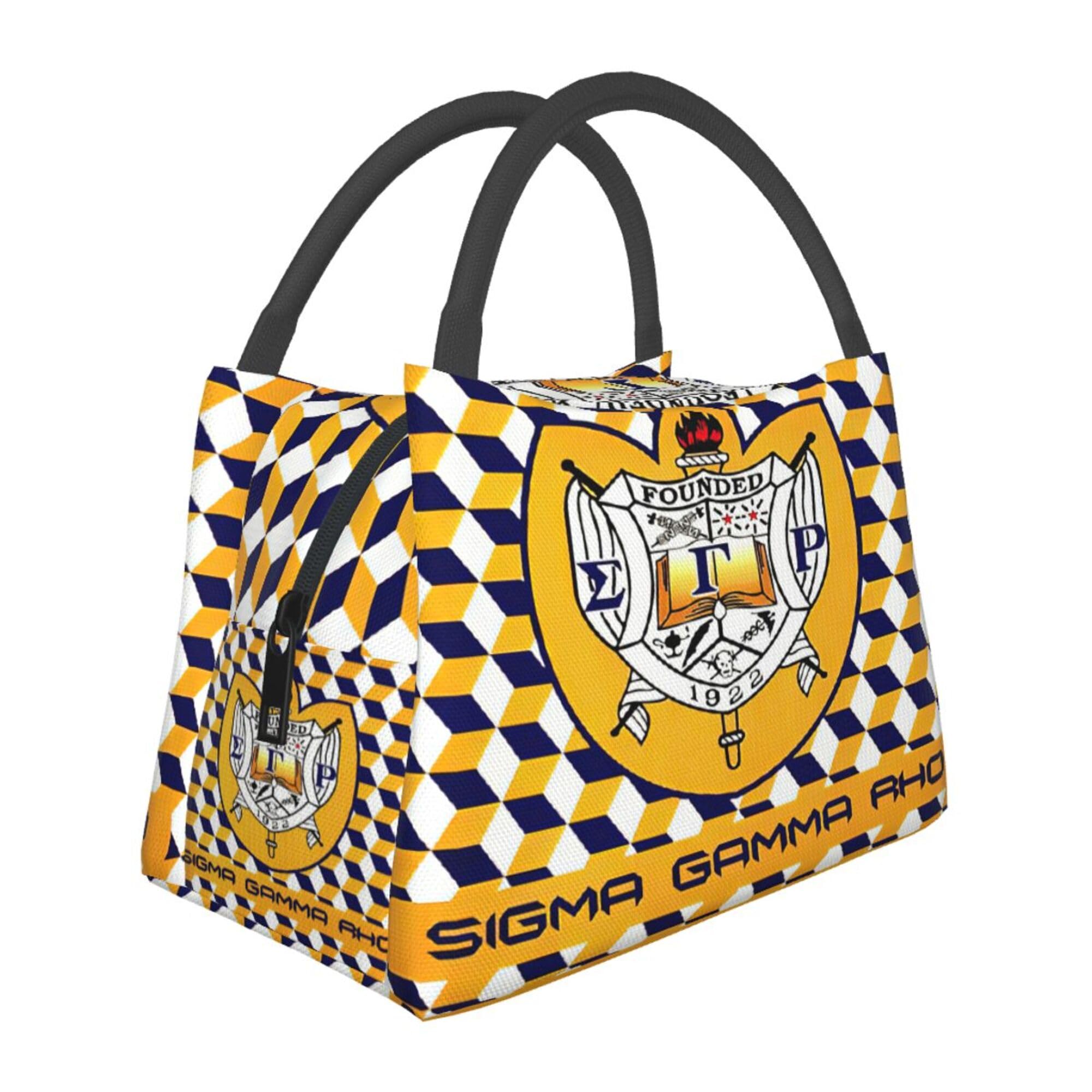 TFFEAY Sorority Gifts Unisex Lunch Box Large Capacity Cooler Insulated Reusable Portable Travel Picnic Lunch Tote Bags, Style 5