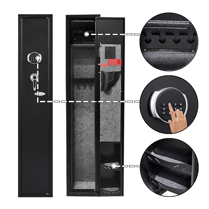 Buy KAER 2Gun Safes for Home Rifle and Pistols Electronic Gun Security