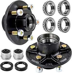 New 5 Lugs Trailer Idler Hub Kit 5 On 4.5 For 3500 Lbs Axle 5x4.52 Pack - Foto 11