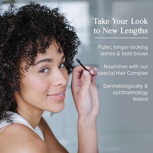 Miniatura 3 de Heritage Store Tratamiento voluminizador de suero de ricino para pestañas más completas y de aspecto más largo y cejas atrevidas, con aceite de