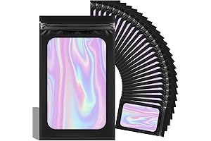 Scent-Proof Gram Storage: Preserve Flavour with 100 Resealable Mylar Bags