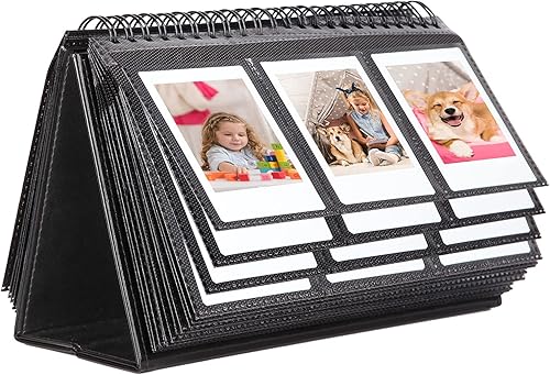 Álbum de fotos de escritorio de 96 bolsillos para cámaras instantáneas Fujifilm Instax Mini 121199987S40EVO, compatible con Polaroid PIC -