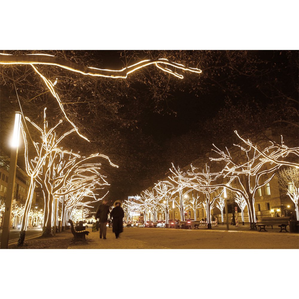 LE Manguera de luces 46m, Blanco cálido, resistente al agua, IP65, accesorios incluidos, recortable
