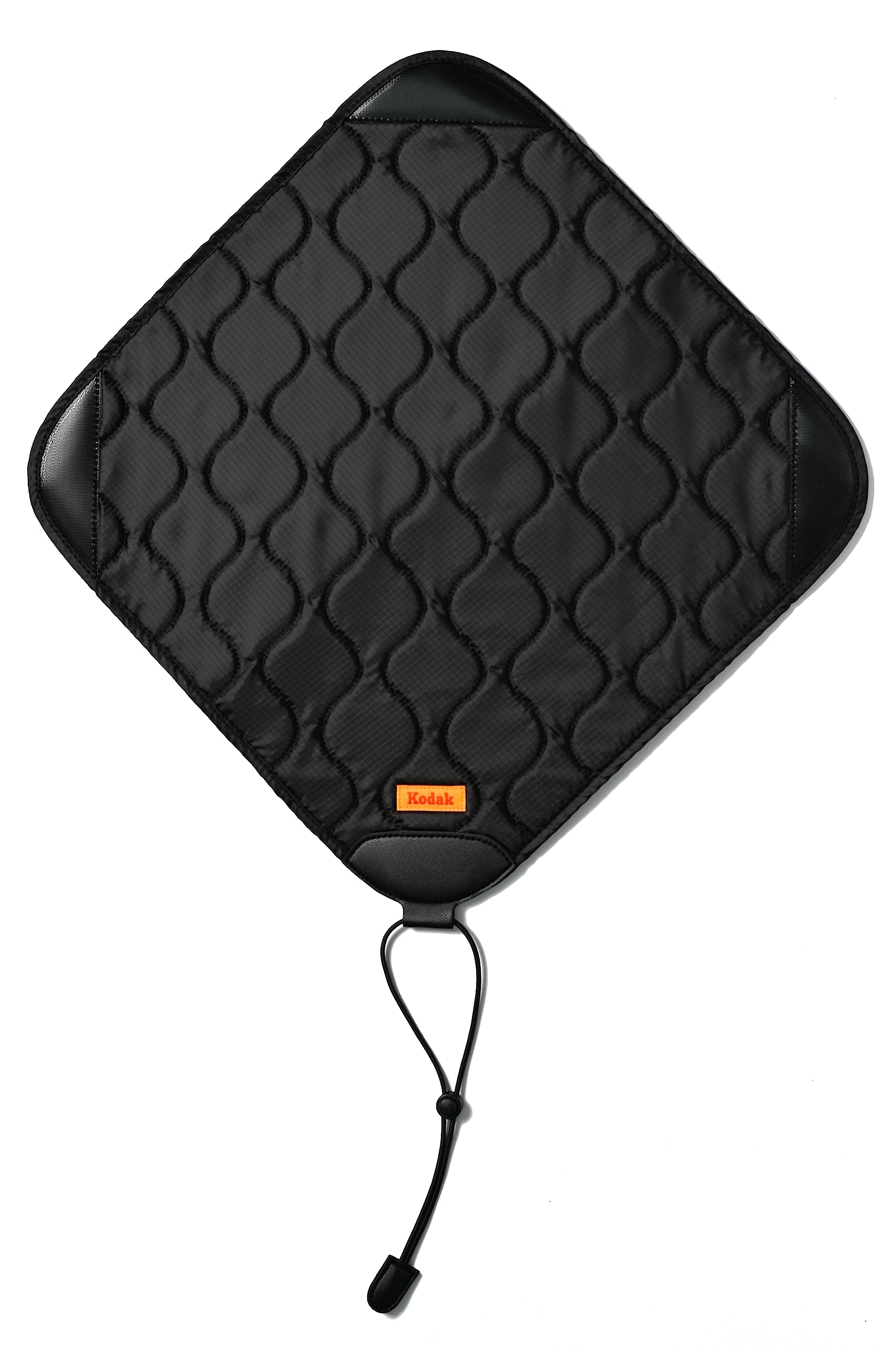KODAK Camera Wrap Envoltura para Cámaras Tamaño L 38,5 x 38,5 cm - Paño Protector Resistente al Agua, antiarañazos y sin Polvo como protección para cámara SLR, teleobjetivo (Negro) [UN artículo]