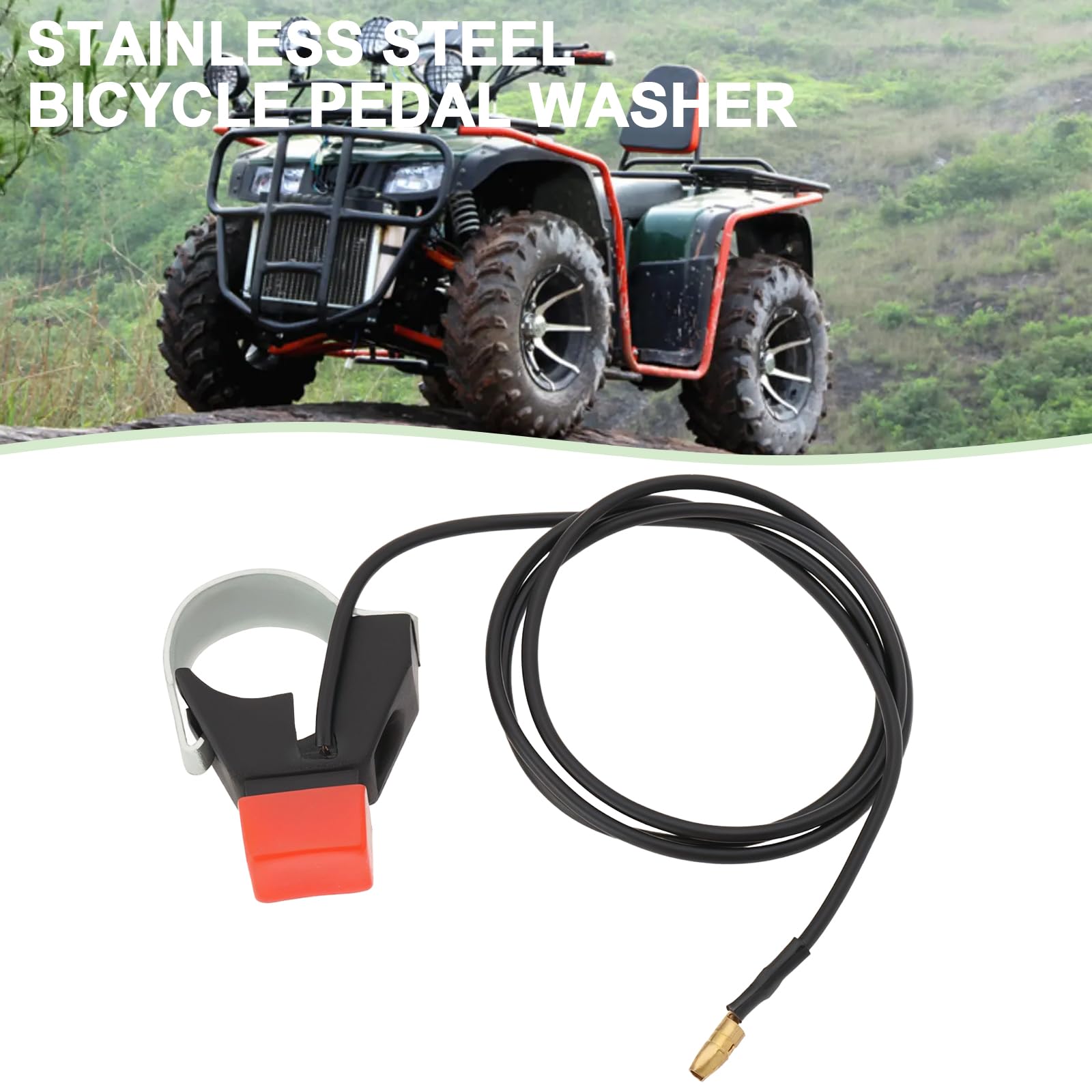 Impugnatura Manopola Sinistra Cromata 22mm Con Interruttore On/Off E Pulsante - Pitmoto