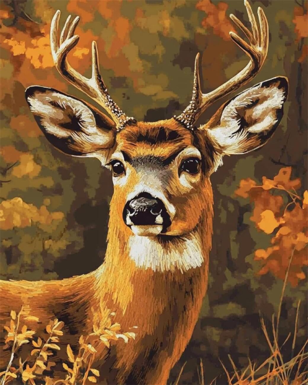AxiangziK DIY Embroidery Kits Forests Animals 11CT 40x50cm