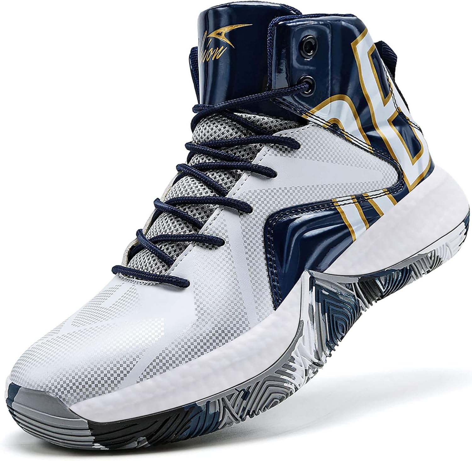 ASHION Kid's Basketball Shoes Boys Basketball Shoe Girls Basketball Trainers Comfort High Top