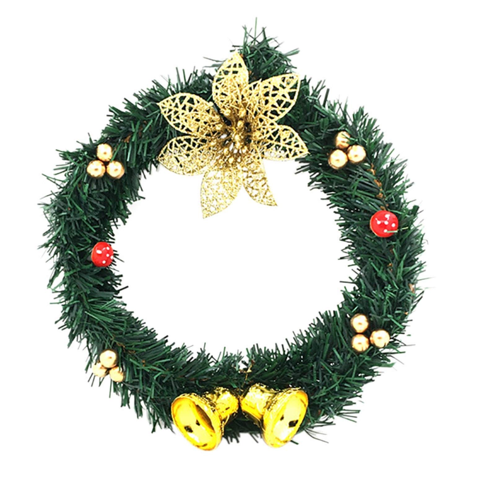 FLXHSA Wieniec jesienny Wieniec bożonarodzeniowy Dekoracje na frontowe drzwi Garland Wiszą ozdoby zimowe Xmas Wiszą do dekoracji wnętrz Wieniec bożonarodzeniowy
