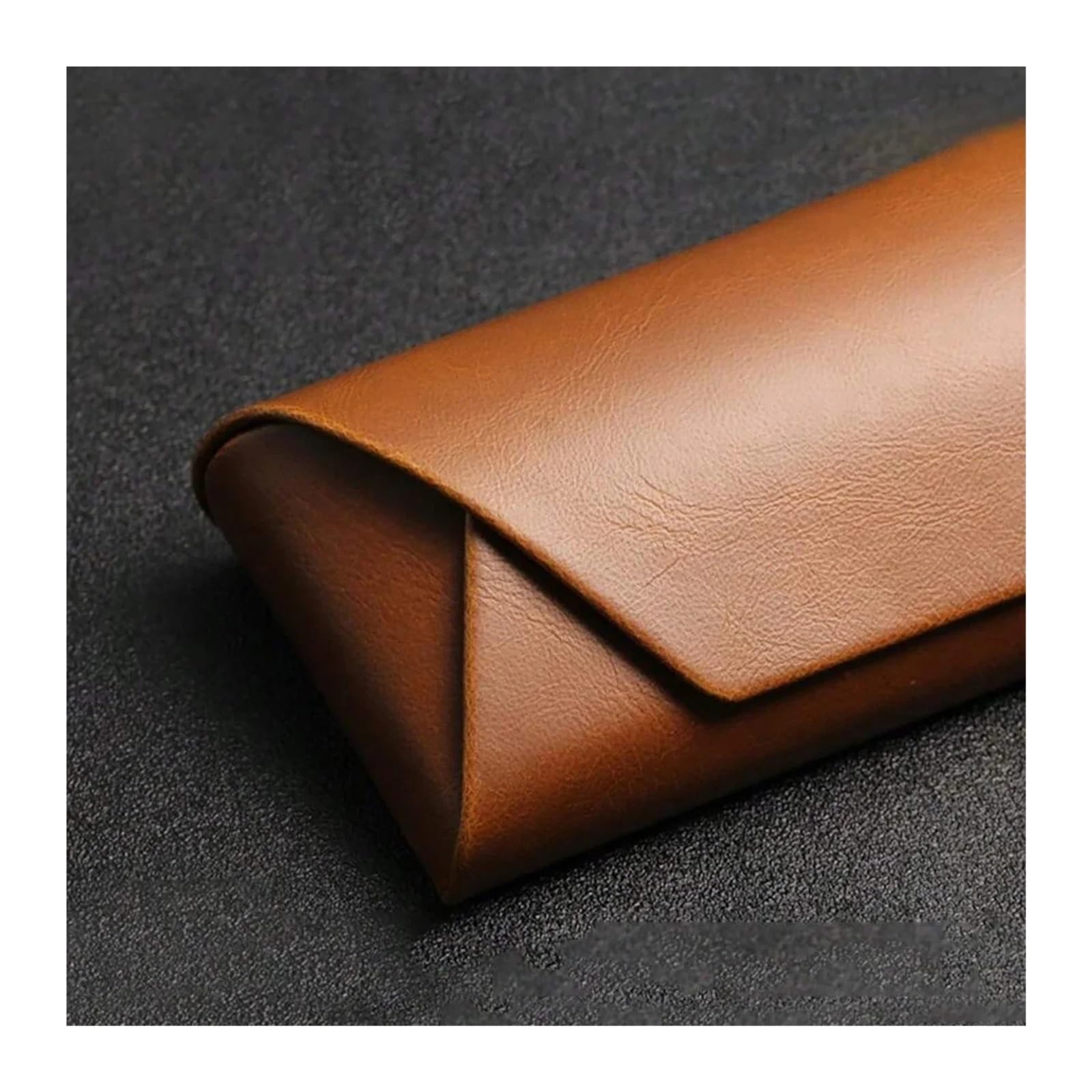 Funda de Gafas Blanda de Cuero 1pc PU Leather Glasses Case Retro Soft Portable Protector Pouch Myopia Storage Bag for Women Eyewear Daily Use