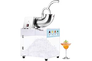 VIVOHOME Stainless Steel Electric Commercial Ice Crusher Snow Cone Maker That Crushes 440lbs/hr