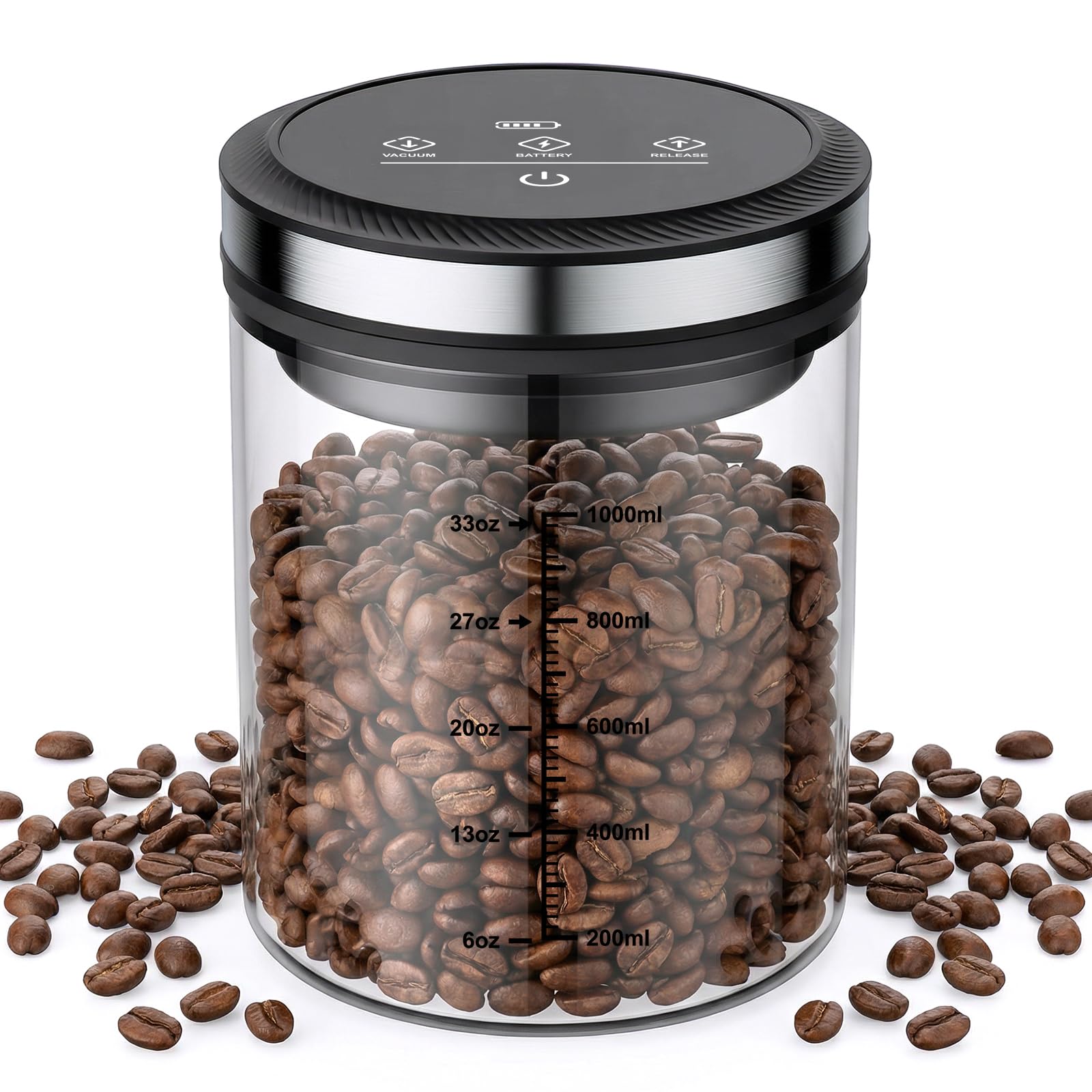 Photo 1 of GVODE Vacuum Coffee Canister 1.2L