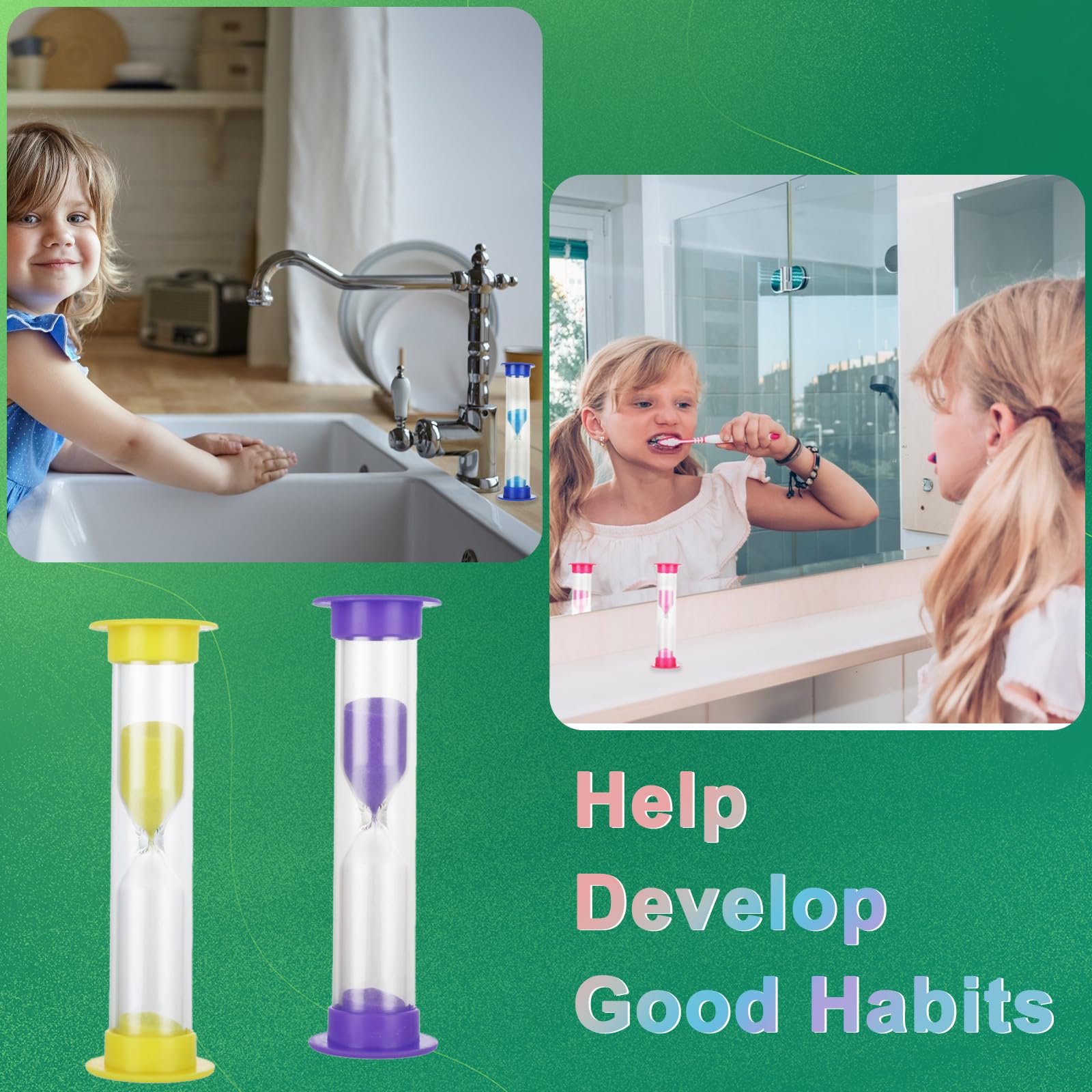 ACXFOND 48 Pcs 2 Minute Sand Timer for Kids, Plastic Hourglass Sandglass Sand Clock Timers Set Small Sand Timers for Classroom, Kitchen, Games, Office, Home, School (Colorful) - Image 4