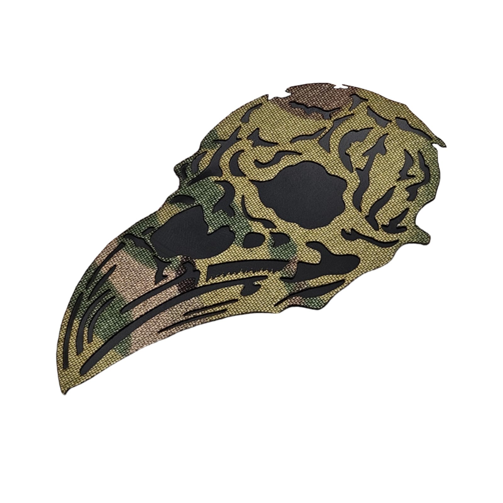 LEGEEON Norse Raven Skull Lasercut Viking Patch Tactical [Multicam]