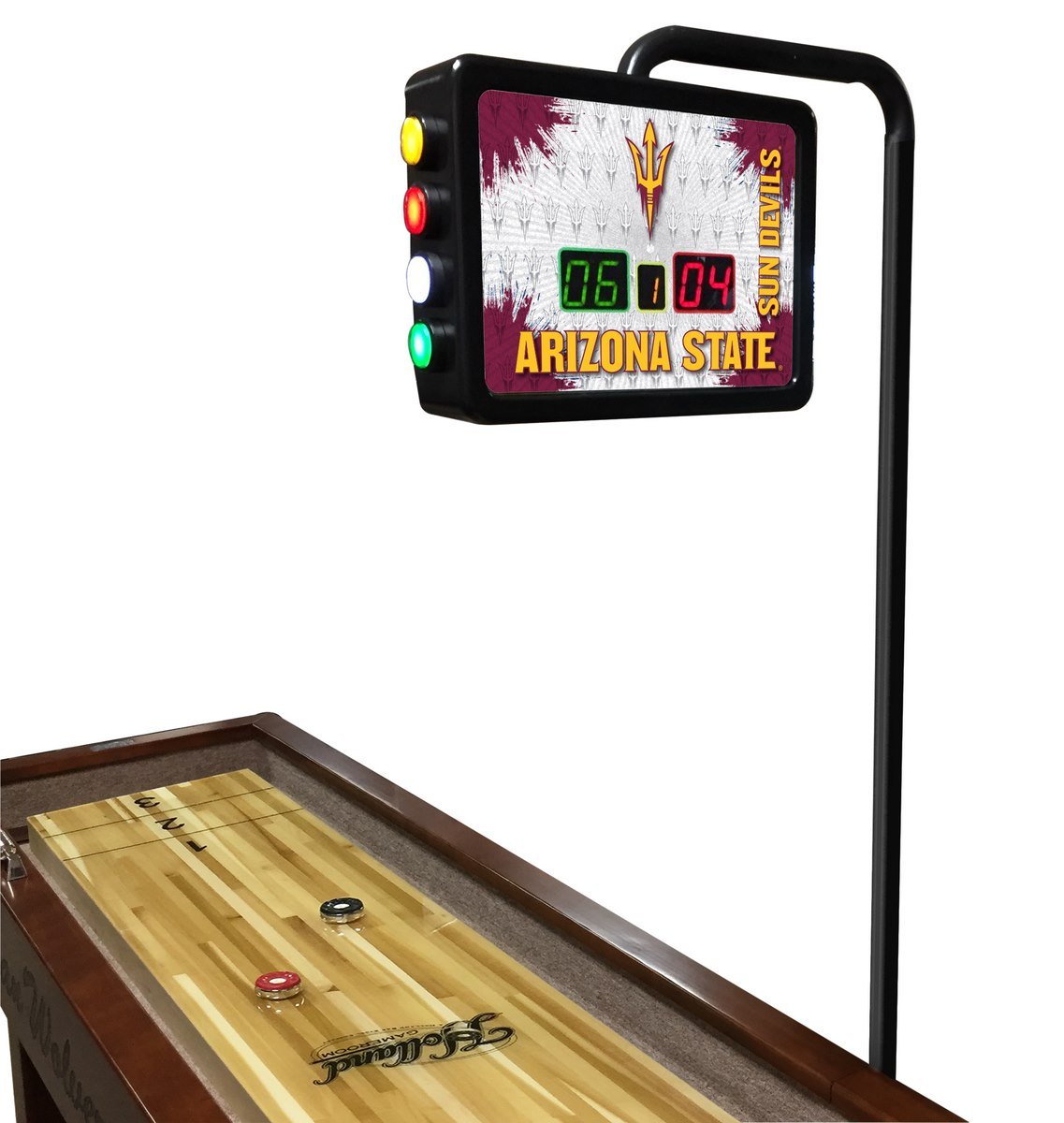 Holland Bar Stool Co. Arizona State Electronic Shuffleboard Scoring Unit - Officially Licensed with Pitchfork Logo