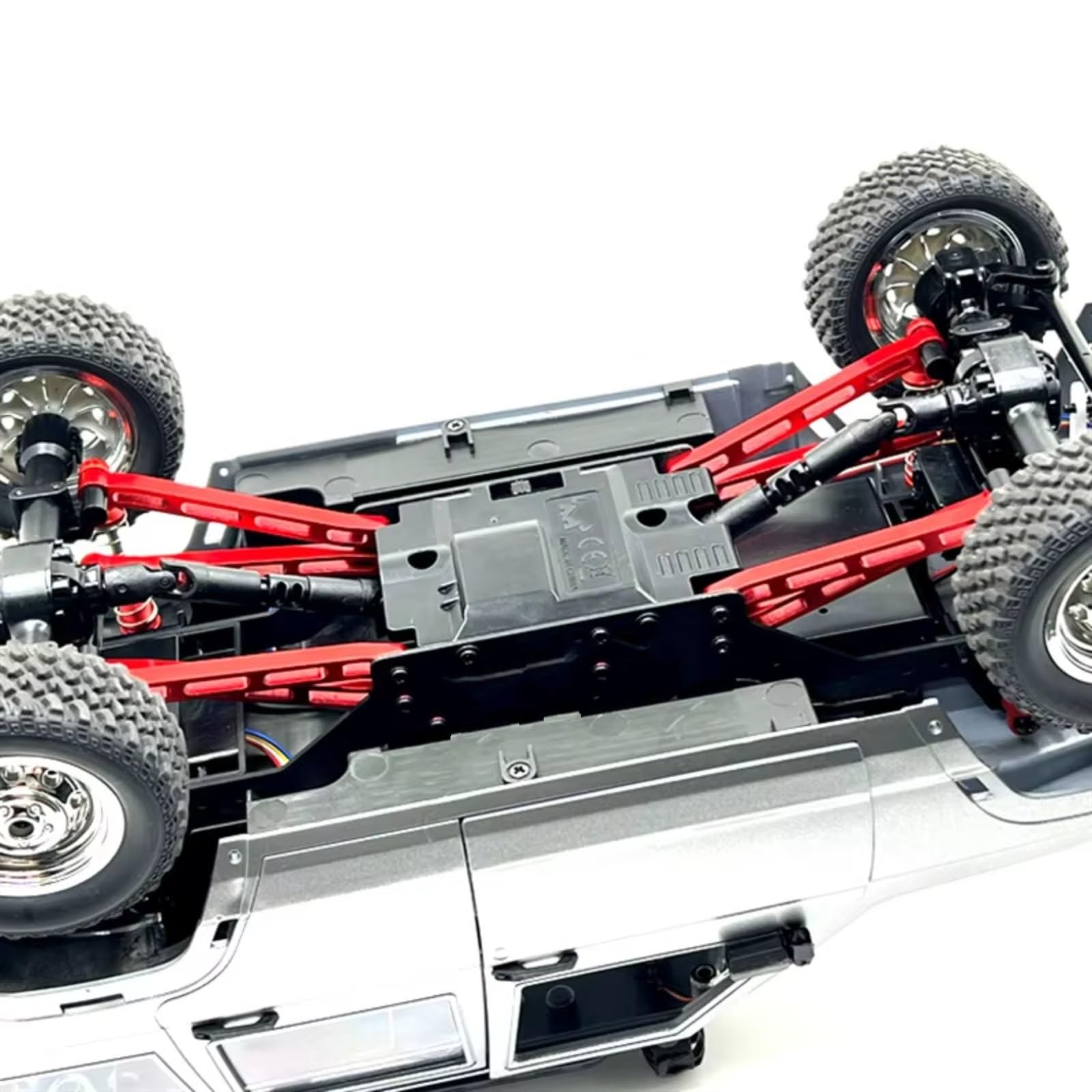 Rc Special Connecting Rod for MN for MN78 1/12 Metal for Chassis Fixing Rod Suspension Linkage RC Car Tracked Vehicles Parts and Accessories Upgrades Replacement Use(Red)