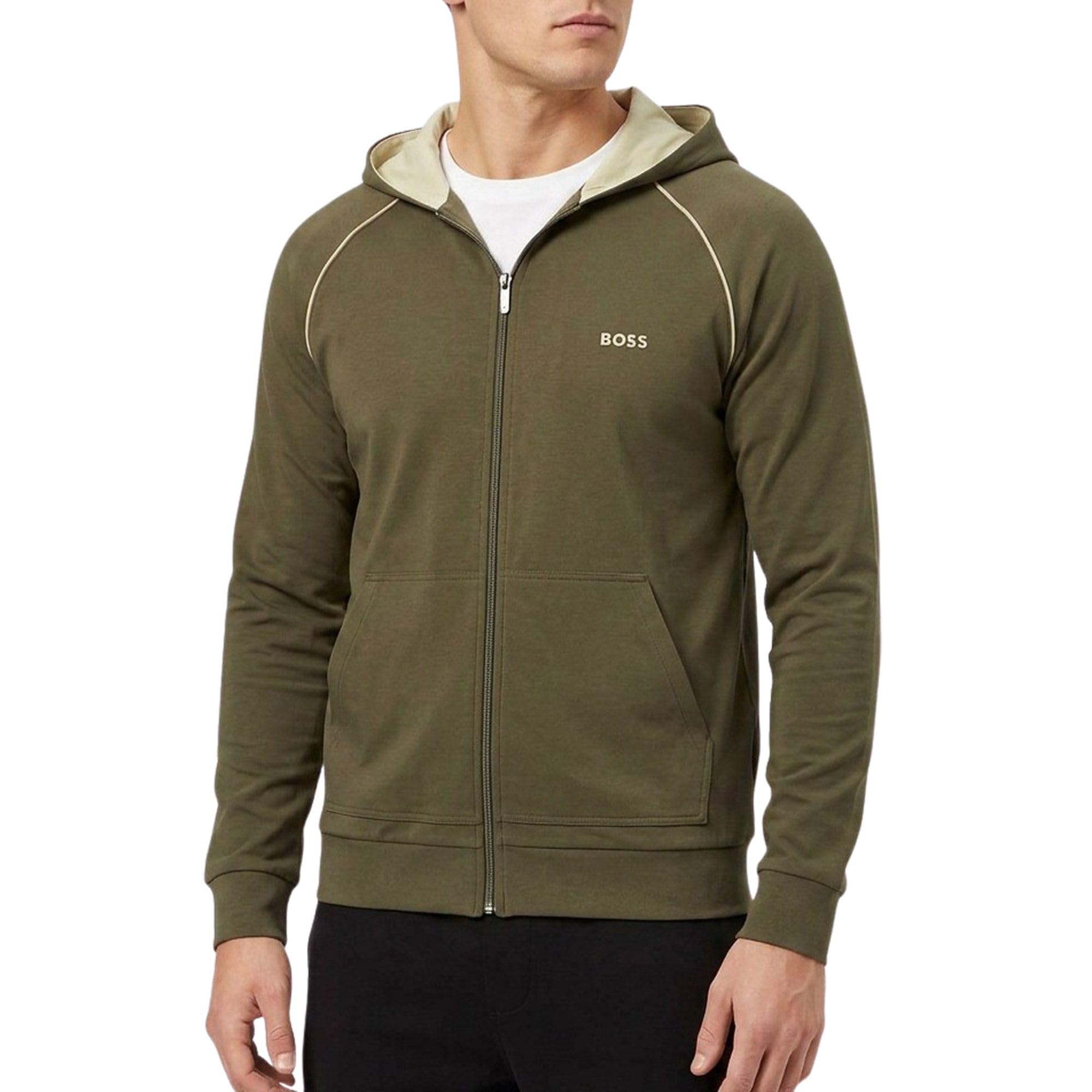BOSS Men's Mix&Match Jacket H 10259900 01 Loungewear, 348open Green, L