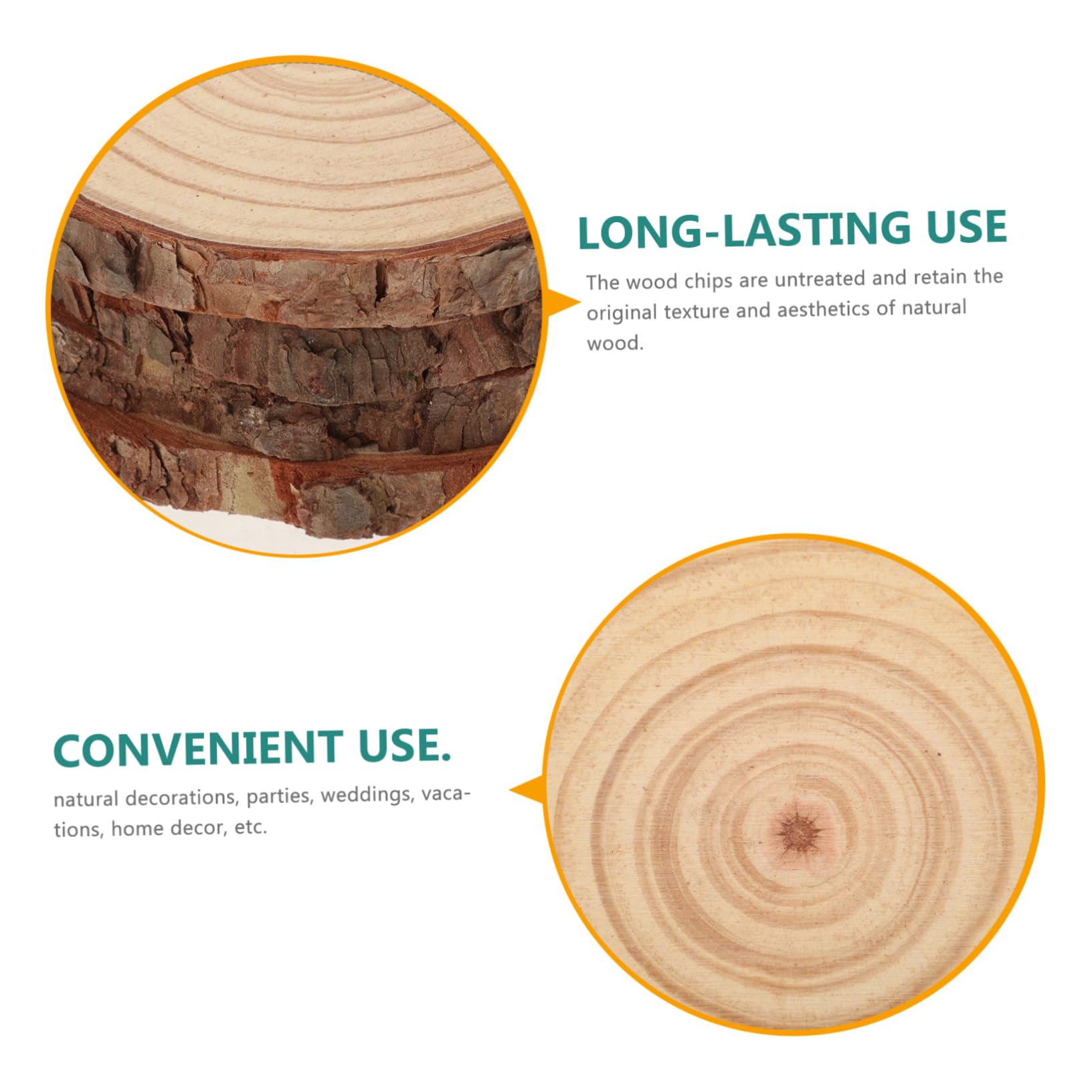 SHINEOFI 12stücke Unbehandelte Runde Holzscheiben Für -bastelprojekte Natürliche Holzscheiben Für Kreative Tischdekoration Hochzeiten Und