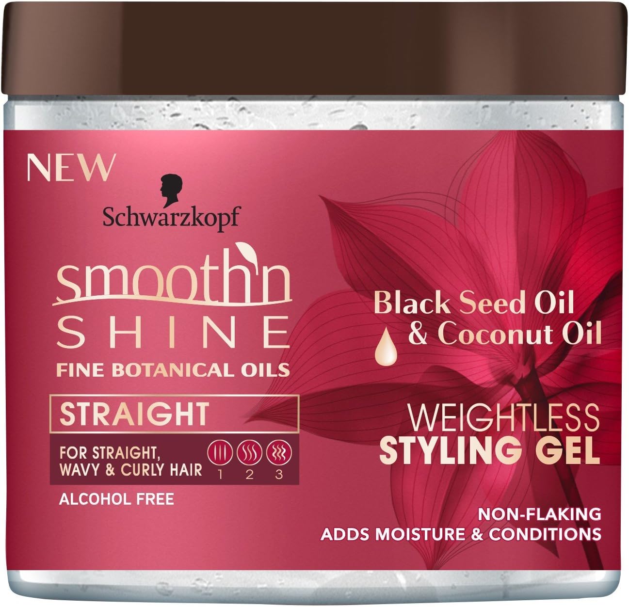 Smooth N Shine Straight Gel Weightless 16 Ounce Jar (473ml)