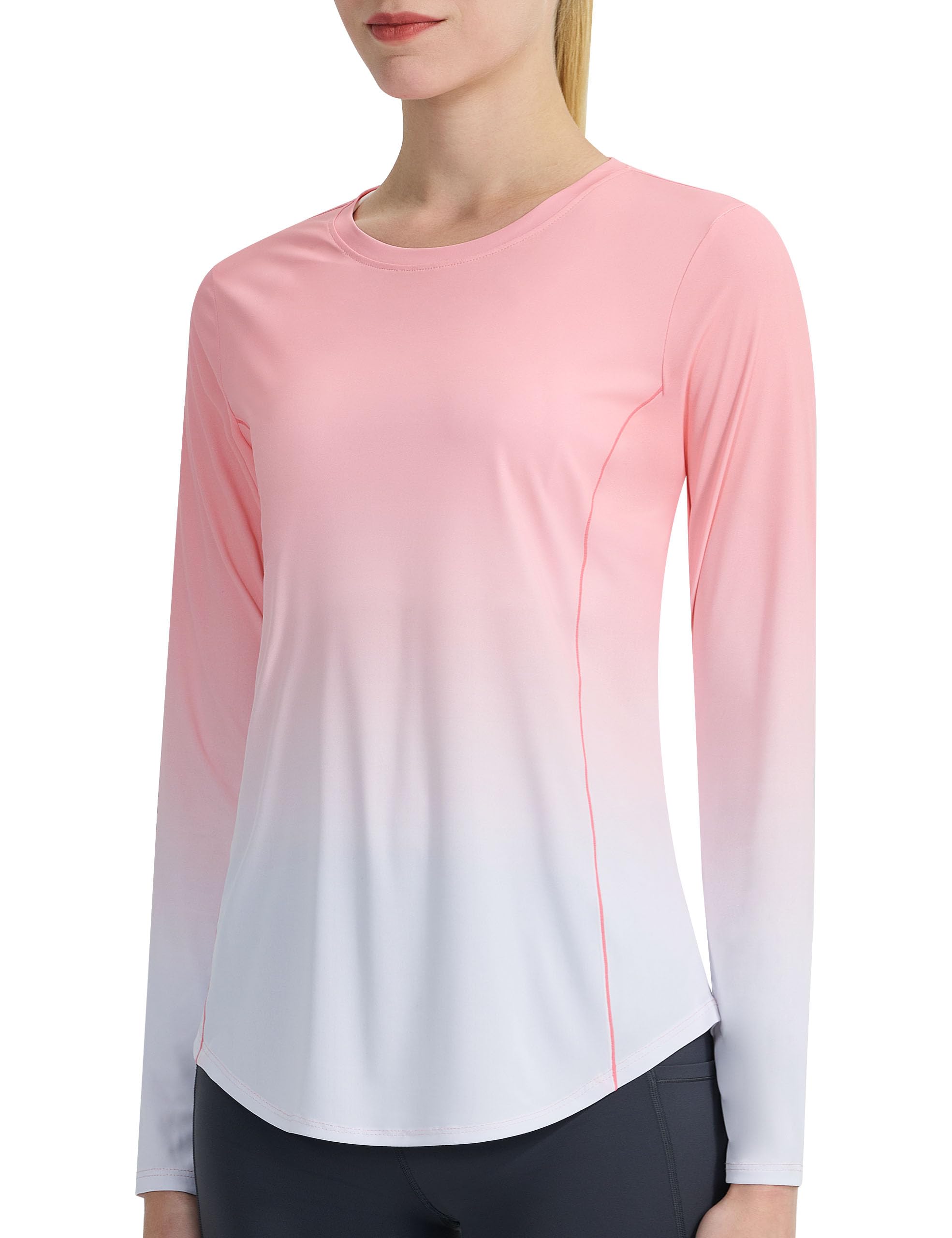 Women's Sun Shirt UPF 50+ UV Protection Long Sleeve Workout Tops Quick Dry SPF Rash Guard for Swim Hiking