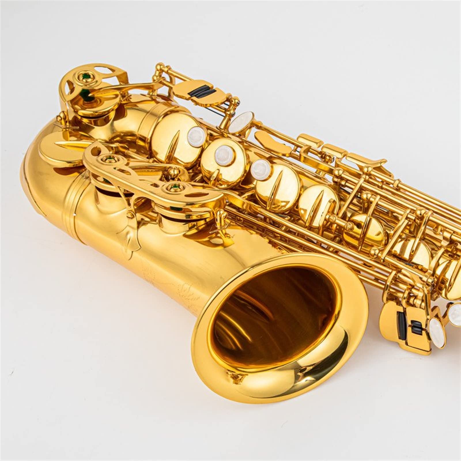 Saxophon Es-Alt-Saxophon Messing Goldlack Es-Saxophon Mit Kofferzubehör