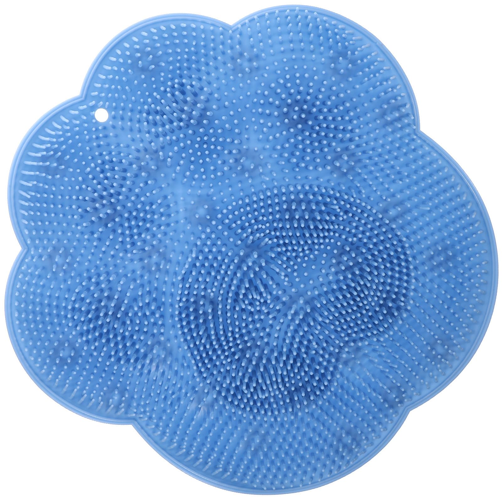 Alfombrilla de masaje para pies y ducha antideslizante azul de tamaño único