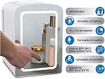 Koolatron Mirrored LED Mini Cooler/Mini Fridge for Cosmetics, Beverages, Food, or Medicines (4 Liters/4.2 Quarts)