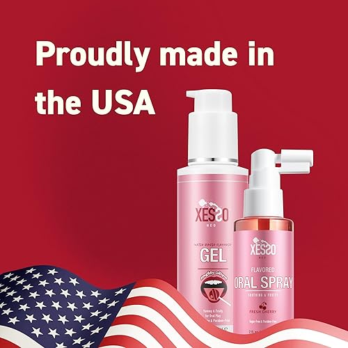 Miniatura 7 de XESSO Gel lubricante oral comestible saborizado, sabor a paleta afrutada, hipoalergénico a base de agua, ingredientes de grado alimenticio, 4 onzas