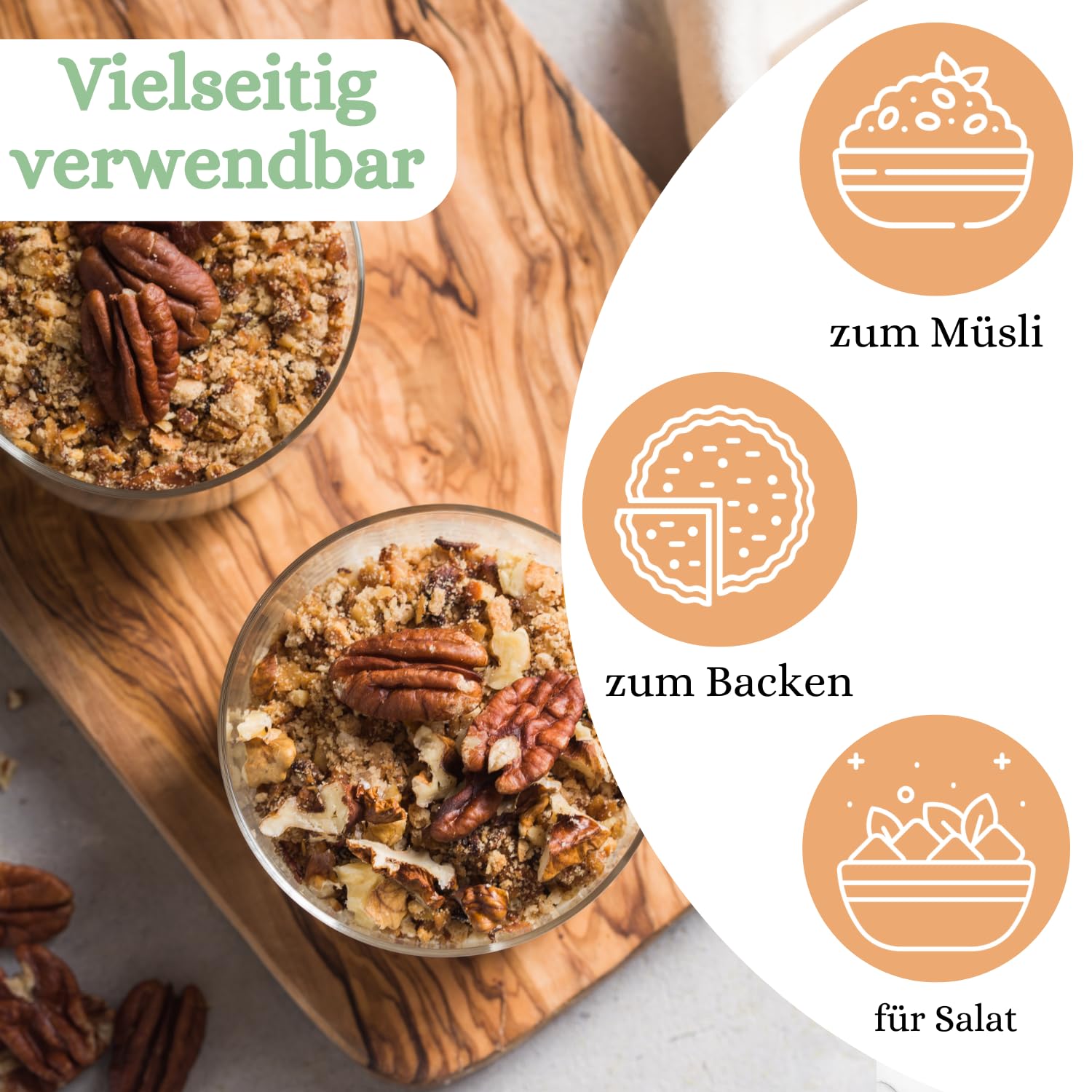 1001 Frucht - Pekannuss-Kerne, 1kg, Neue Ernte, ganze Hälften, Naturbelassene Nüsse Pekan unbehandelt Pekannüsse aus Kalifornien ohne Zusätze, Pecan Nüsse Rohkost-Qualität gentechnikfrei