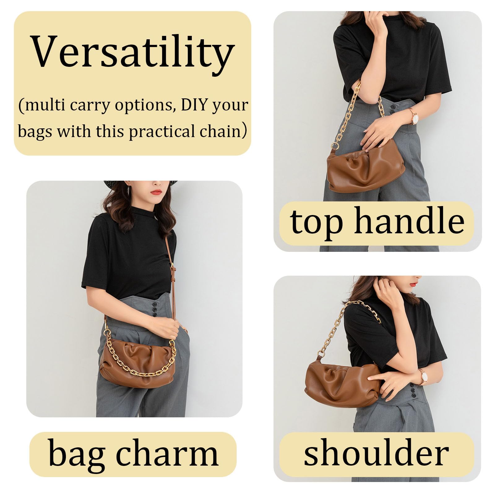 2 Asas De Cuerda Beige De Repuesto Para Bolsos - Con Cierres Giratorios, Ideal Para Personalizar Tu Bolsa