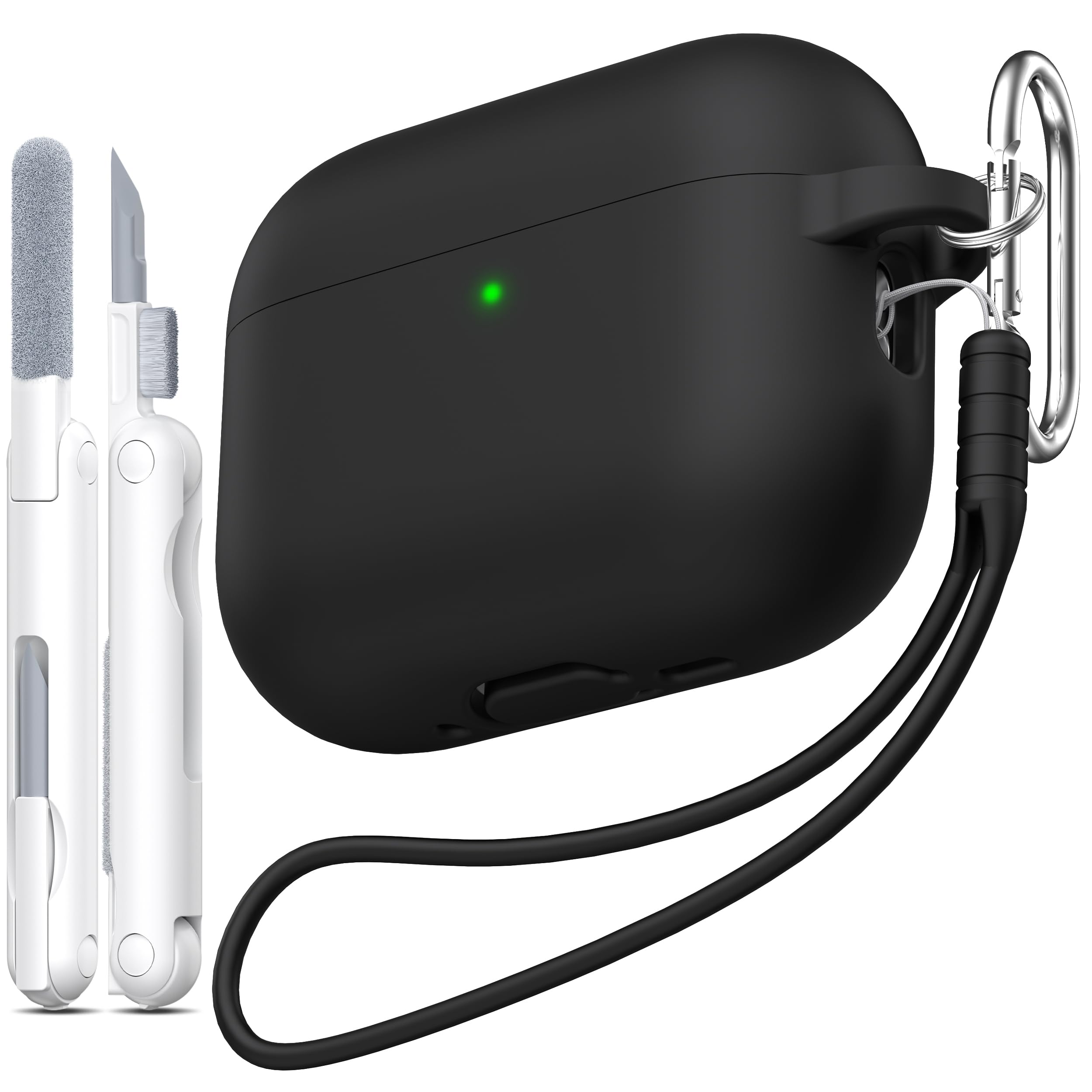 Amazon | MHYALUDO AirPods Pro 3用ケースカバー（2025）Gen -ブラック