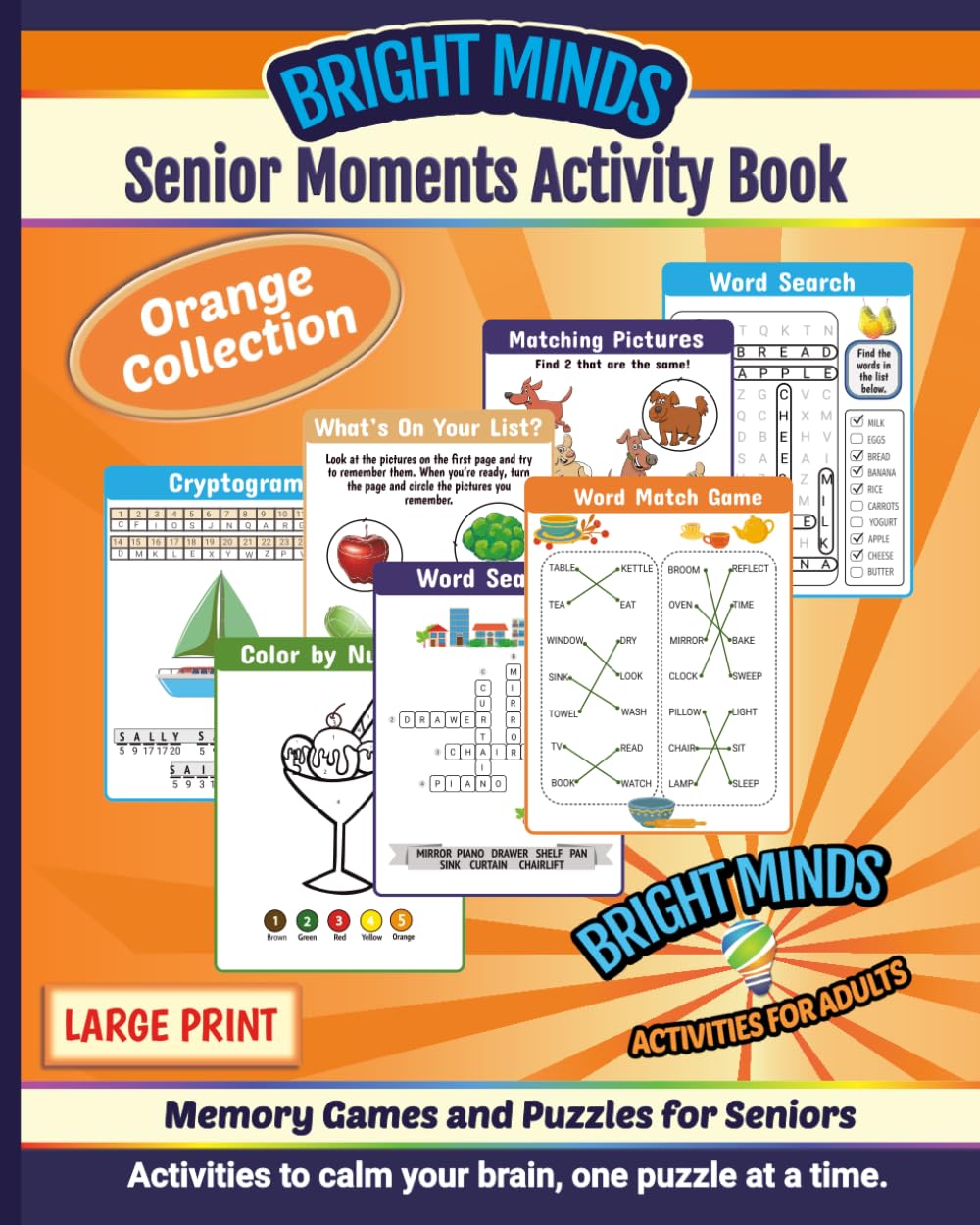 Senior Moments Activity Book: Memory Games and Puzzles for Seniors