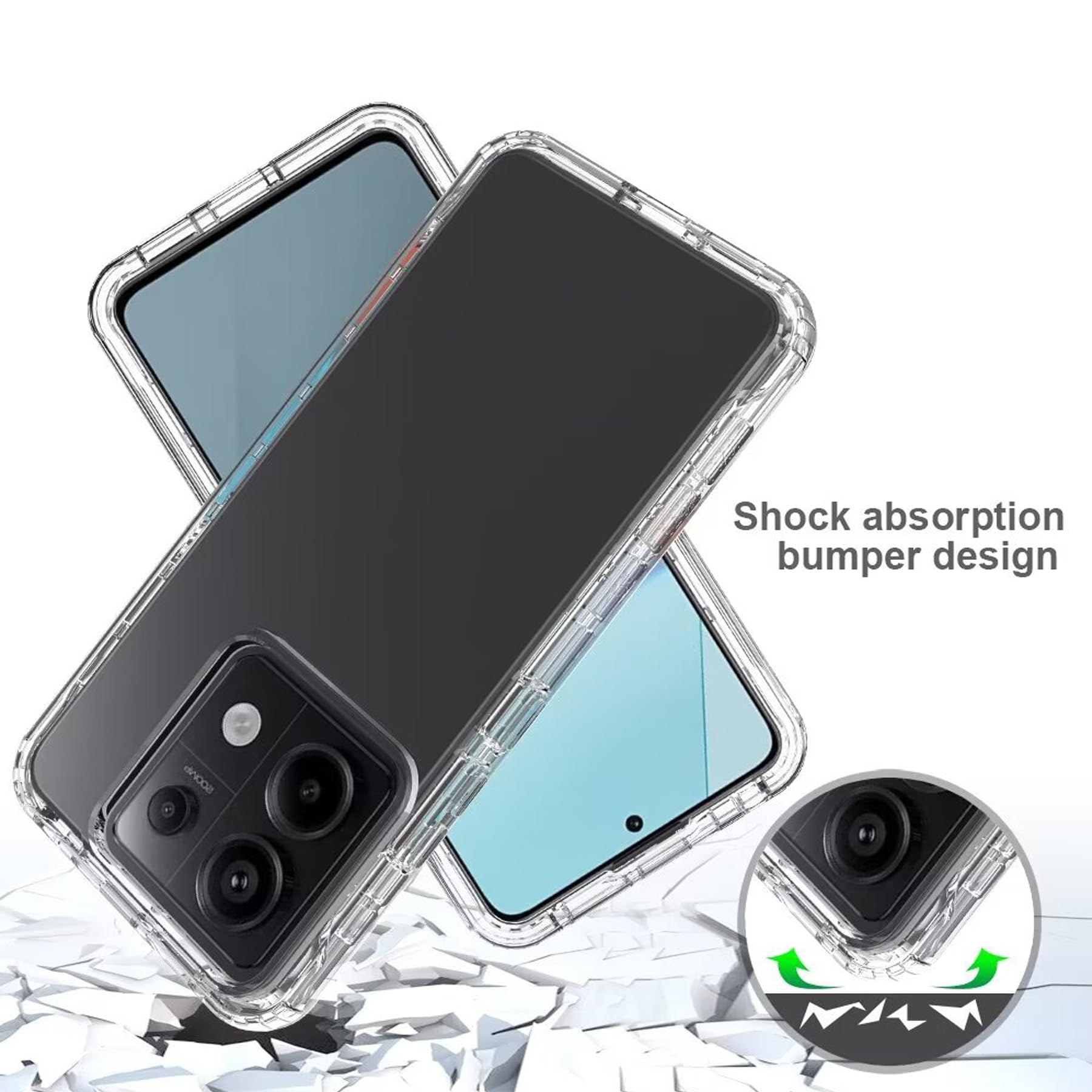 YXINDAFU Cover per Xiaomi 15 Ultra 5G,360 Gradi Full Body Antiurto Protezione Csae TPU Silicone Anteriore e PC Rigido 2 in 1 Antigraffio Custodia per