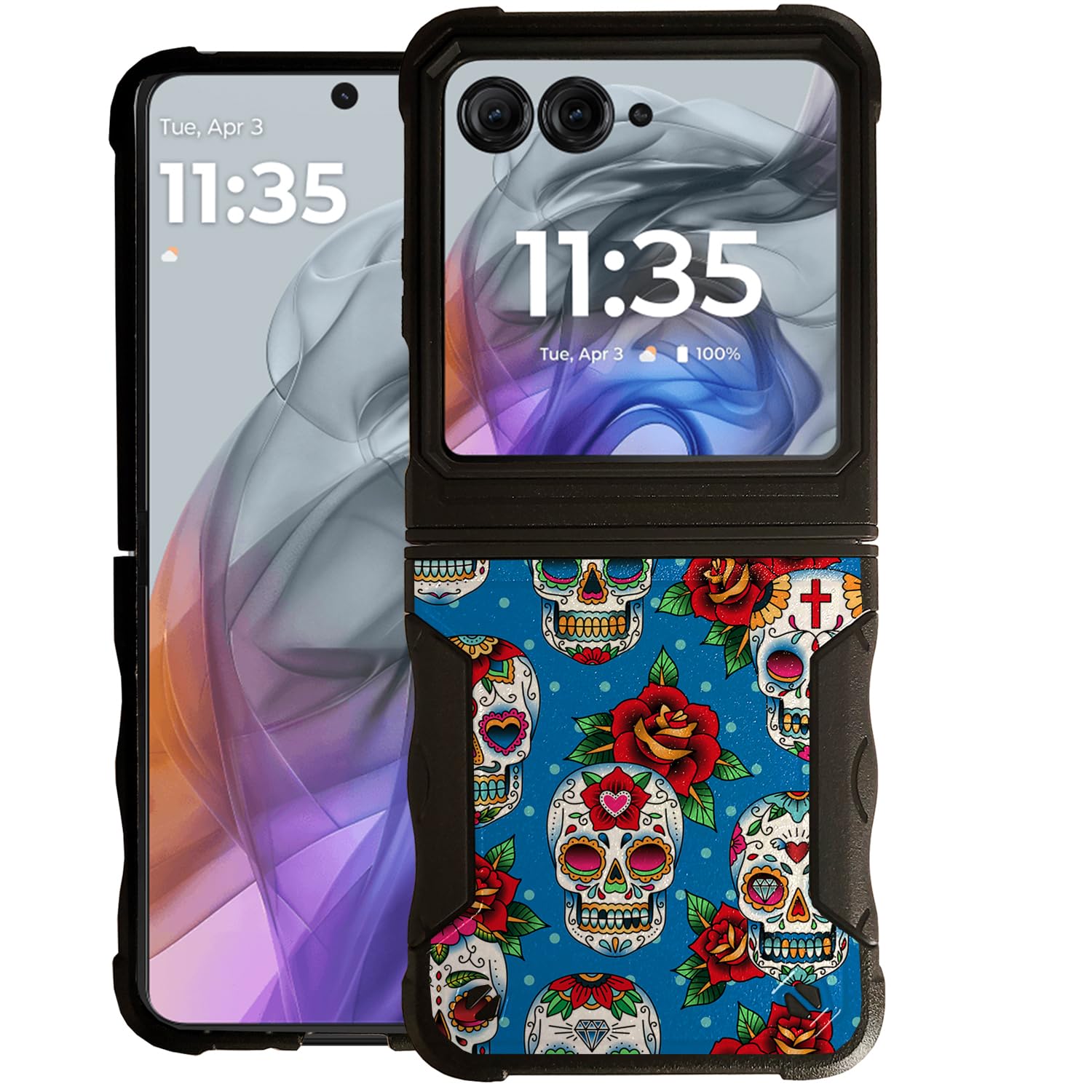 CasesOnDeck GripArmor Shield Heavy Duty Hybrid Dual Layer Shockproof Cover: Compatible with Motorola Motorola RAZR (2024 ONLY) / Moto RAZR 2024,